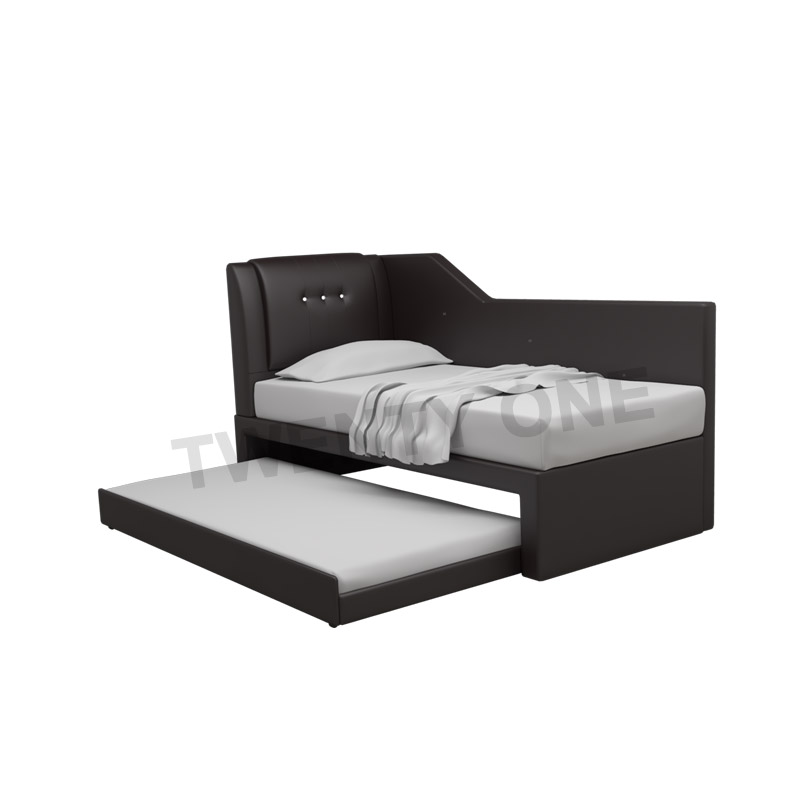 LOMANI 3 IN 1 WITH PULL OUT BED(FAUX LEATHER)
