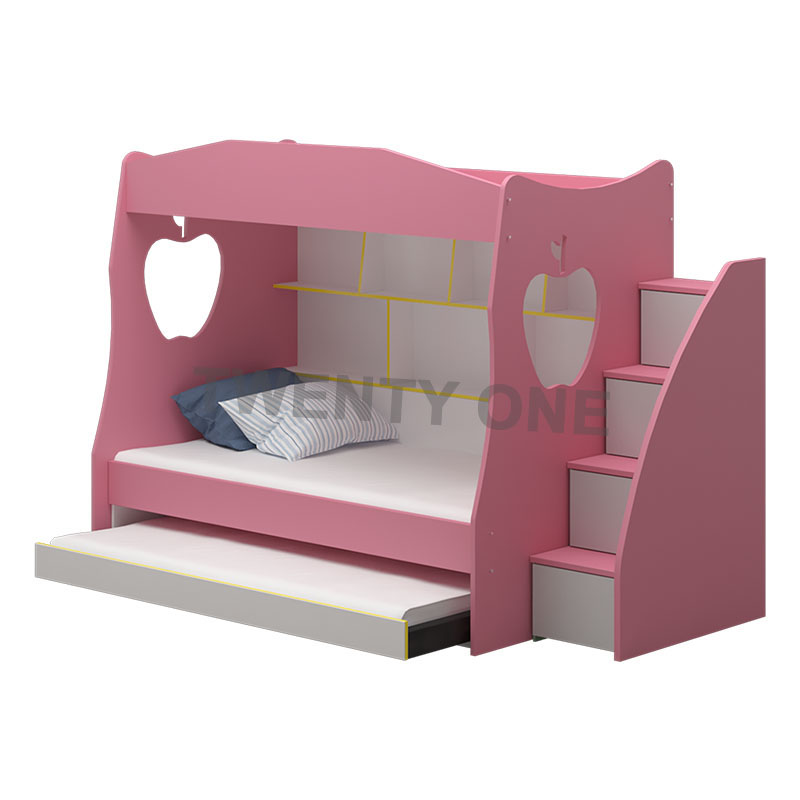 LEO CHILDREN BED MODEL 2(with pullout/with drawer available)