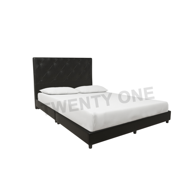CHARM FAUX LEATHER BED FRAME MODEL D