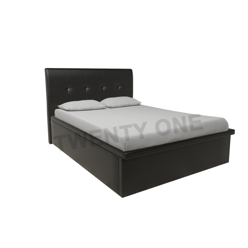 GLORY FAUX LEATHER STORAGE BED