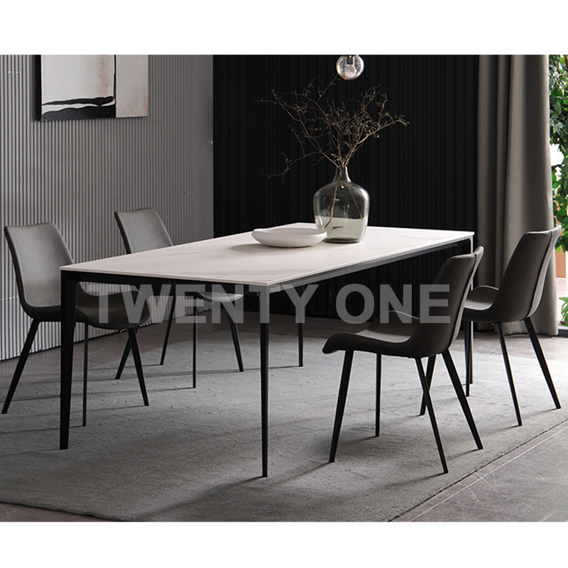 LUPIN DINING TABLE SET GREY (1+6)