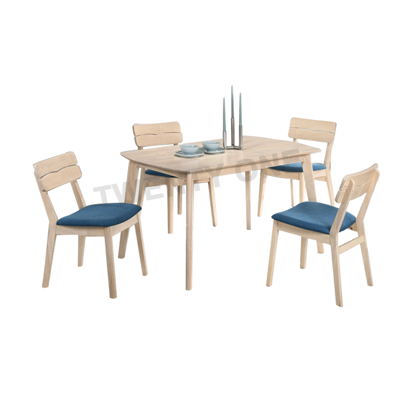 blue dining table set