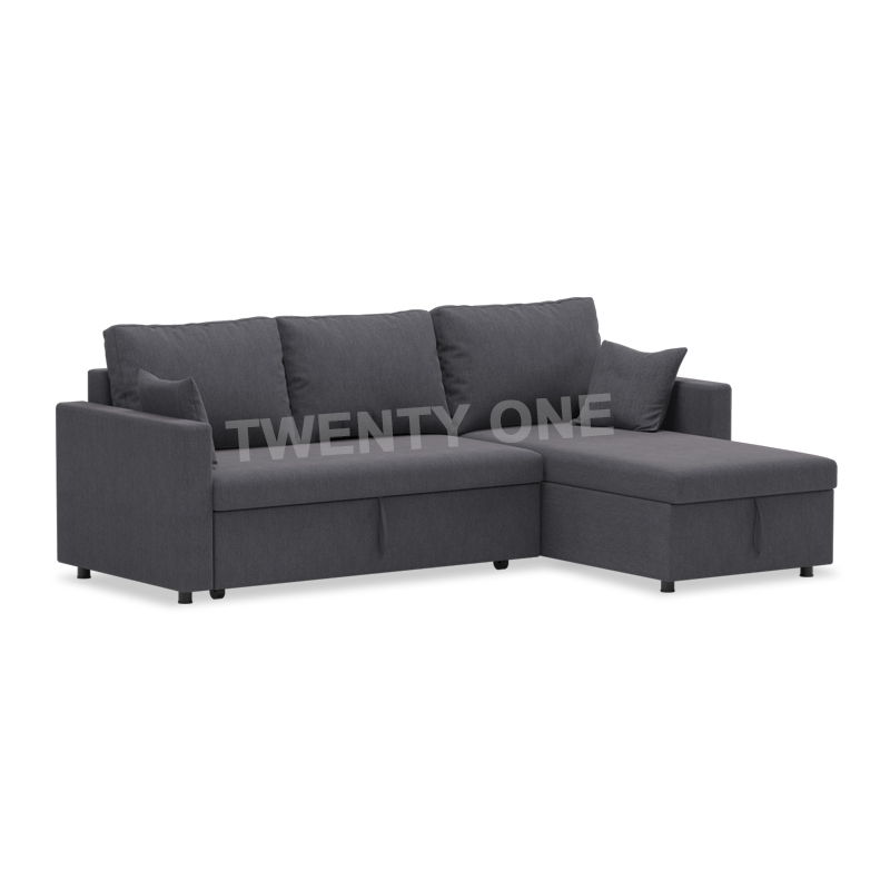 CANYON FABRIC  STORAGE SOFA BED WITH CHAISE