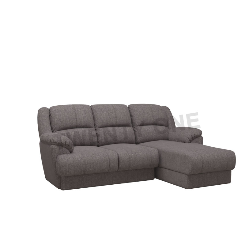 SLASH FABRIC SEATER WITH CHAISE SOFA
