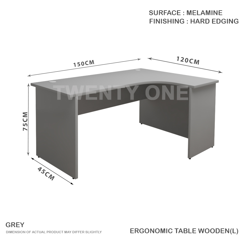 l shape executive table